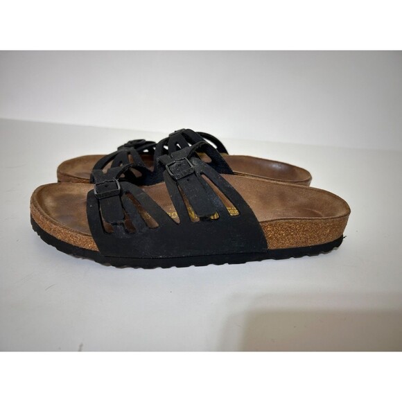 Birkenstock Granada Soft Foot Leather Slide Women Size 8 39 Germany Made Shoes - Picture 8 of 11